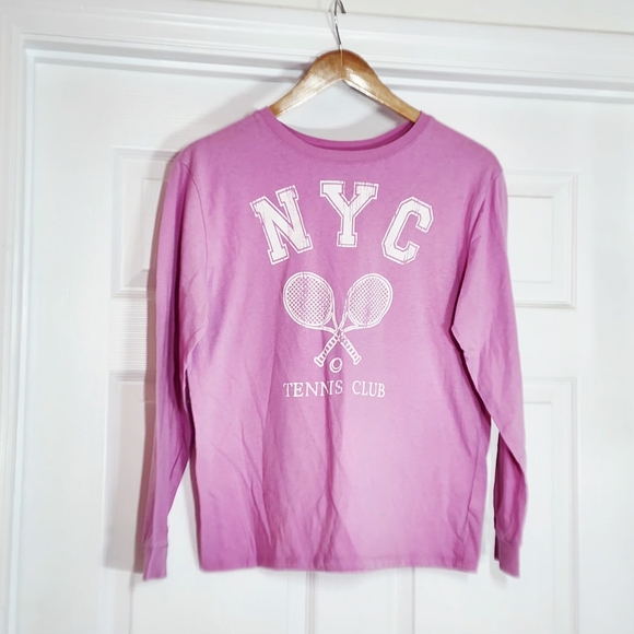 Art Class Girls Top XL Tee Long Sleeve Graphic T Shirt Purple XL 14/16 - Picture 3 of 5